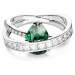 Swarovski Elegantný trblietavý prsteň pre ženy Hyperbola 5665362 52 mm