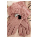 Ružové rukavice Polly