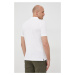 Bavlnené polo tričko Gant biela farba, jednofarebné