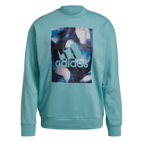Pánska mikina uforu W GS3893 tyrkysová - Adidas