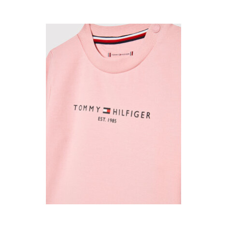 Tommy Hilfiger Mikina Baby Essential KN0KN01279 Ružová Regular Fit
