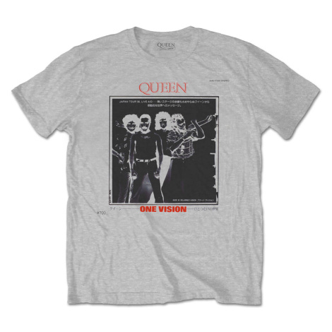 Queen tričko Japan Tour '85 Šedá