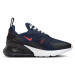 Chlapčenská rekreačná obuv NIKE Air Max 270 midnight navy black summit white picante red