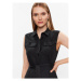 Calvin Klein Košeľové šaty K20K205204 Čierna Regular Fit