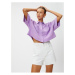 Koton Oversized Crop Shirt Linen Blend
