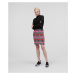 Sukňa Karl Lagerfeld Boucle Skirt Boucle Pink Check