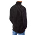 Čierny pánsky sveter s pekným golierom skl.47