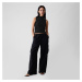 GAP Sleeveless Modal Mock Neck Black