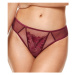 Gorteks Coco embroidered thong dark red