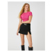 Koton Crop Knitwear Sweater Short Sleeve