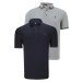 DOUBLE SET T8586 DEWBERRY MEN'S T-SHIRT-NAVY - GREY