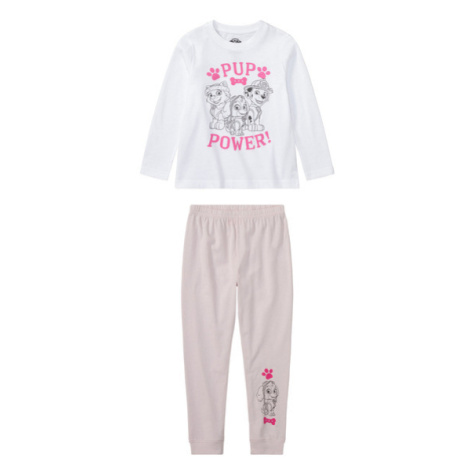 Dievčenské pyžamo (biela/fialová/Labková patrola)