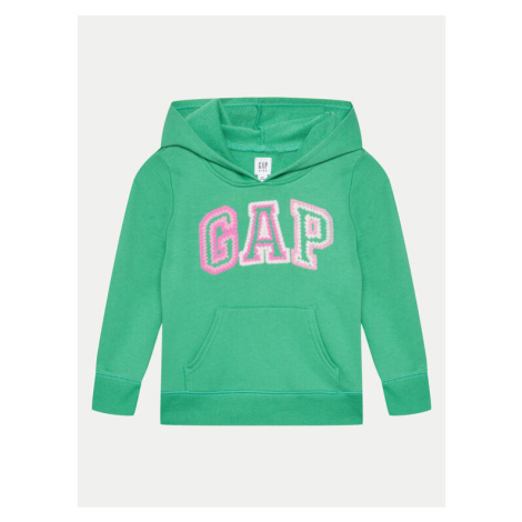 Gap Mikina 889803-03 Zelená Regular Fit