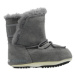 Detské členkové zimné topánky MOON BOOT CRIB SUEDE, 002 dark grey