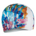 Plavecká čiapka speedo digital printed cap bielo/modrá