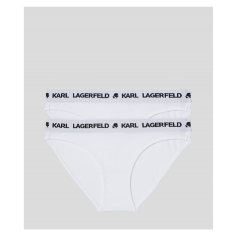 Spodná Bielizeň Karl Lagerfeld Logo Brief 2-Pack Biela