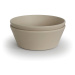 Mushie Round Dinnerware Bowl miska Vanilla