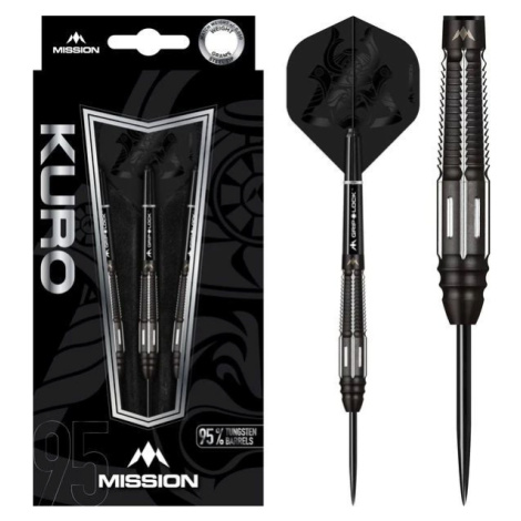 Sada steel šípok Mission Kuro Black, M4, Rear Taper, 95% wolfram