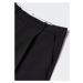 MANGO Plisované nohavice 'Fortun'  čierna