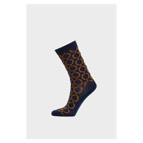 PONOŽKY GANT GEOMETRIC SOCKS EVENING BLUE