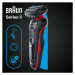 Braun Series 5 51-R1000s elektrický holiaci strojček Red