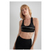 DEFACTO Fit Crew Neck Sports Bra