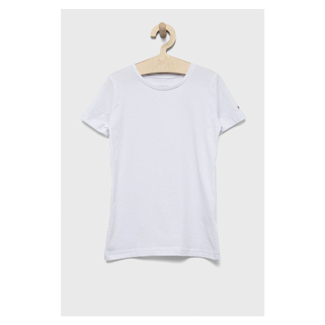 Detské tričko Fila biela farba, jednofarebný