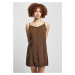 Women's mini dress Vicose brown