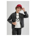 DEFACTO Boys College Collar Bomber Jean Jacket