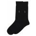 Polo Ralph Lauren Ponožky 'RIB EGYPTIAN-SOCKS-2 PACK'  čierna