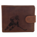 Pánska peňaženka MERCUCIO svetlohnedá vzor 91 hokejista 2911906