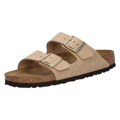 BIRKENSTOCK Šľapky 'Arizona LENB'  kapučíno