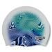 Plavecká čiapka speedo digital printed cap zeleno/modrá