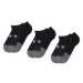 Under Armour Súprava 3 párov kotníkových ponožiek unisex Heatgear No Show Sock 1346755-001 Čiern