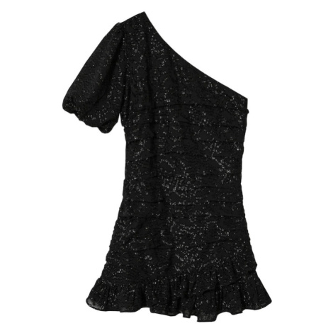 MANGO Kokteilové šaty 'Flac'  čierna