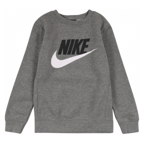 Nike Sportswear Mikina  sivá / čierna / biela