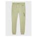 Calvin Klein Jeans Teplákové nohavice Repeat Inst. Logo IB0IB01568 Zelená Regular Fit