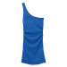 Pull&Bear Pletené šaty  kráľovská modrá