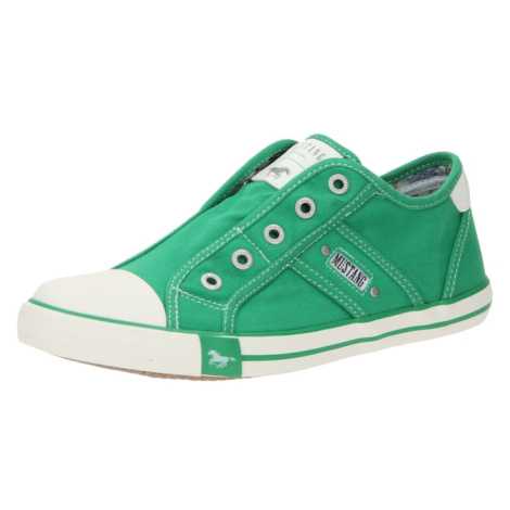 MUSTANG Slip-on obuv  zelená / biela