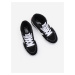Bielo-čierne chlapčenské členkové semišové topánky VANS Filmore