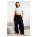 Trendyol Black Comfortable Viscose Knitted Pajama Bottoms