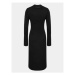 Gina Tricot Úpletové šaty 20110 Čierna Regular Fit