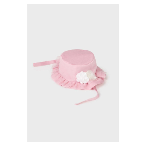 Detský klobúk Mayoral Newborn ružová farba