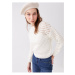 LC Waikiki Crew Neck Self-Patterned Long Sleeve Women's Knitwear Sweater