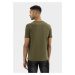 Tričko Camel Active Nos Henley 1/2 Arm Olive Brown