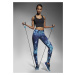 Bas Bleu LAGUNA elastic sports leggings with fashionable print