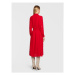 Imperial Košeľové šaty ACY3EGW Červená Regular Fit