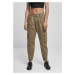 Women's Ballon Fit Cargo Twill Pants in Khaki