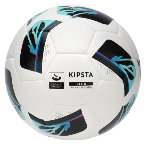 Futbalová lopta Hybride Club Ball Light veľkosť 4 biela KIPSTA