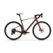 Gravel bicykel MONDRAKER Arid Carbon, earth red black flame red